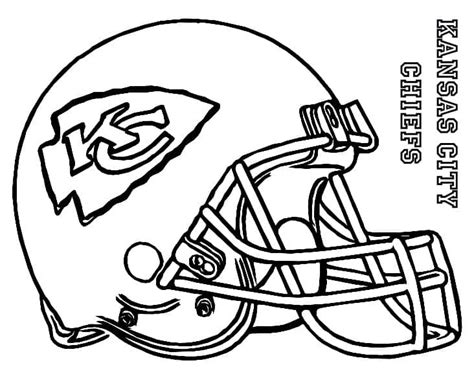 Kansas City Chiefs Helmet Image coloring page - Download, Print or ...