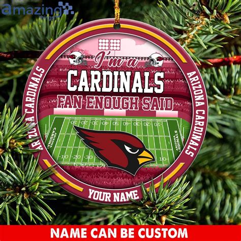 Arizona Cardinals Nfl Christmas Ornament Custom Name For Fans - Behindgift