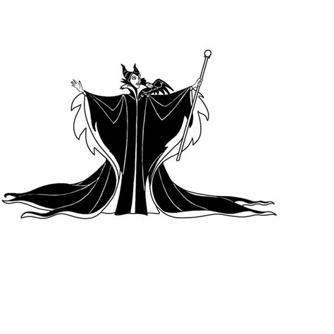 Maleficent (The Sleeping Beauty) Digital Files - SVG/PDF/PNG - Inspire ...