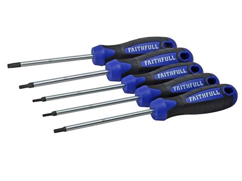 Torx Head Screwdriver Set - 5 Piece | FaithfullTools.com