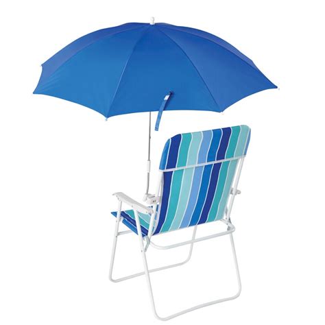 Buy Clip-On Umbrella Blue, Personal Beach Chair Umbrella - Universal ...