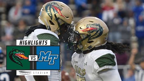 UAB vs. Middle Tennessee Football Highlights (2018) | Stadium - YouTube