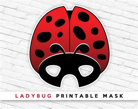 Ladybug Printable Mask | Printable masks, Ladybug, Ladybird