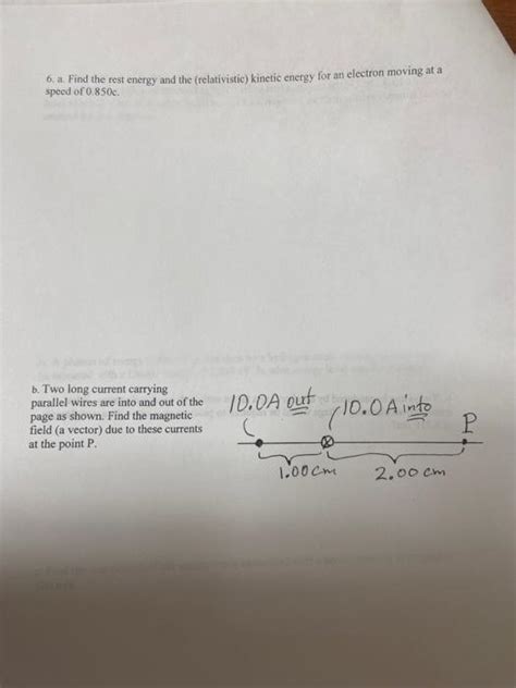 Solved 6. a. Find the rest energy and the (relativistic) | Chegg.com