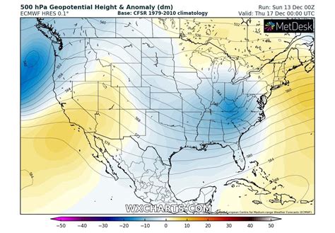 An intense cold forecast for the northeast United States on Monday ...