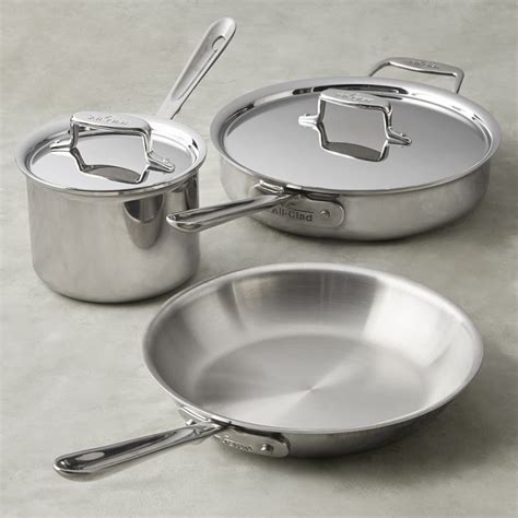 All-Clad d5 Stainless-Steel 5-Piece Cookware Set | Williams Sonoma