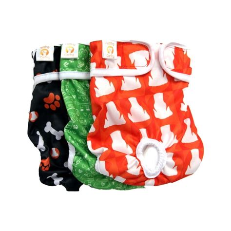 PETTING IS CARING Dog Diapers Washable and Reusable Female and Male-3 Pack Set - Walmart.com ...