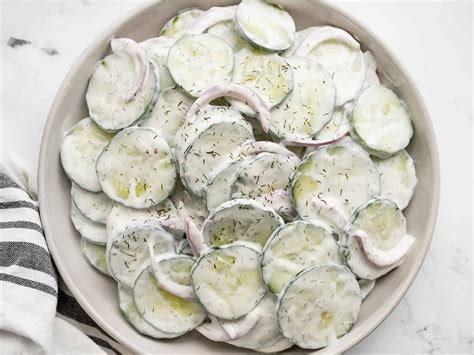 Creamy Cucumber Salad - Cook Good Recipes