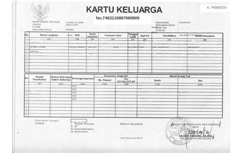 (DOCX) Format kartu keluarga - DOKUMEN.TIPS