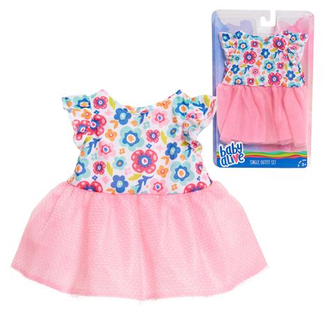 Baby Alive Single Outfit Set, Floral Dress, Ages 3 + - Walmart.com