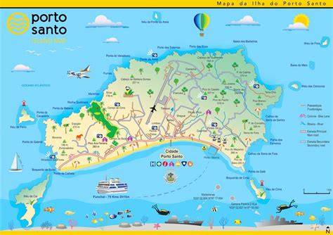 Mapa Porto Santo - Portugal Cidades