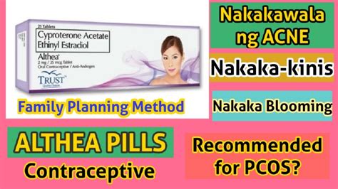 ALTHEA PILLS: Nakakablooming, Nakaka-kinis | Contraceptive | Family ...