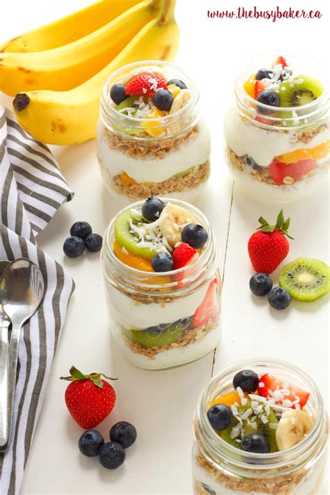 Tropical Fruit Breakfast Parfaits - The Busy Baker