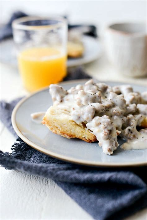 Turkey Sausage Breakfast Gravy - Simply Scratch