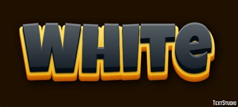 White Text Effect and Logo Design Word