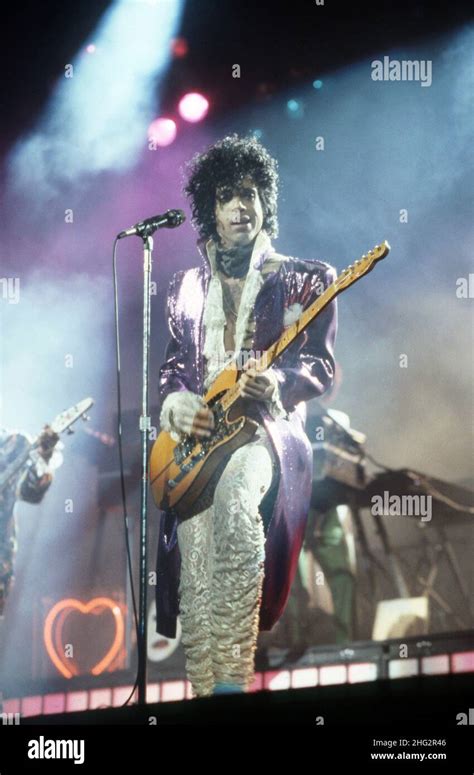 DETROIT, MI - NOVEMBER 4: American singer Prince (1958-2016) performs on stage during the 1984 ...