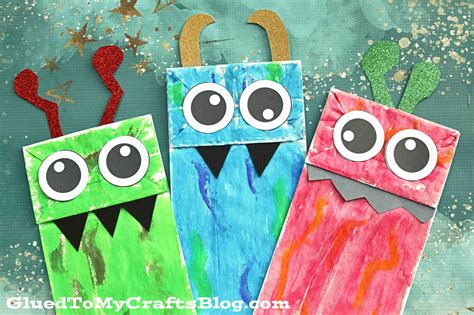 Paper Bag Monster Puppet Craft