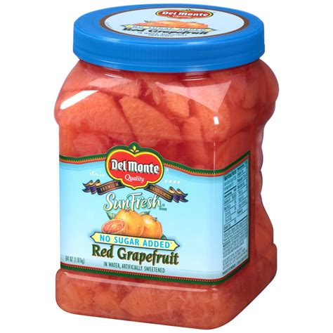 Del Monte No Sugar Added Red Grapefruit, Jarred Fruit 64 oz | Shipt