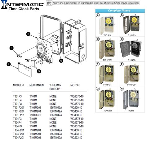 Intermatic Time Clock Parts