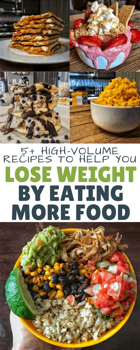 5 Easy High Volume Recipes for Fat Loss and Healthy Eating Without Feeling Hungry - Kinda ...