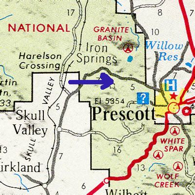 Map 155 -- Iron Springs Area, Arizona