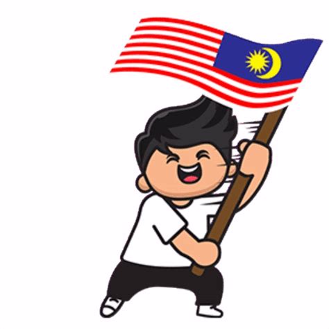 Malaysia Flag Jalur Gemilang Sticker – Malaysia flag Jalur Gemilang – discover and share GIFs