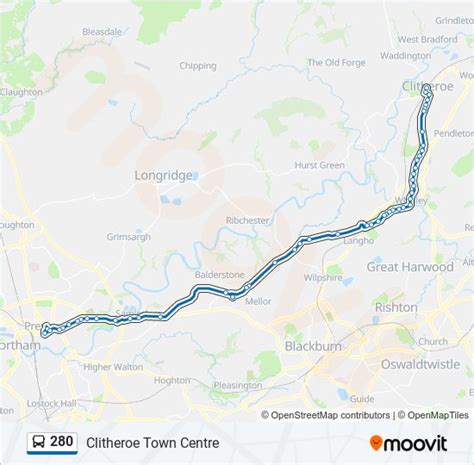 280 Route: Schedules, Stops & Maps - Clitheroe Town Centre (Updated)