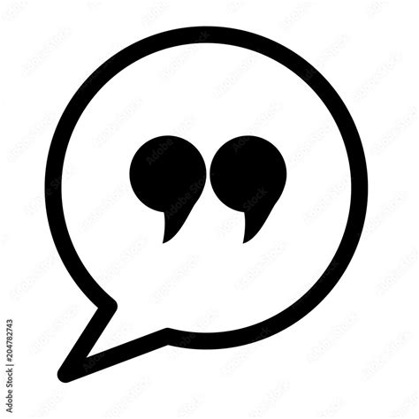 quote icon on white background. quotation mark black symbol. flat style. Stock Vector | Adobe Stock