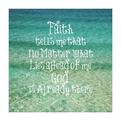 Inspirational God is Already There Christian Quote Canvas Print | Zazzle.com | Christian quotes ...