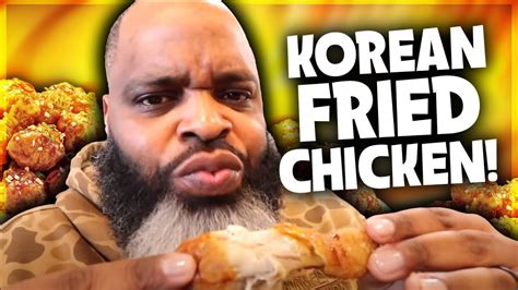 BLACK MAN Tries KOREAN Fried Chicken for the FIRST TIME - YouTube