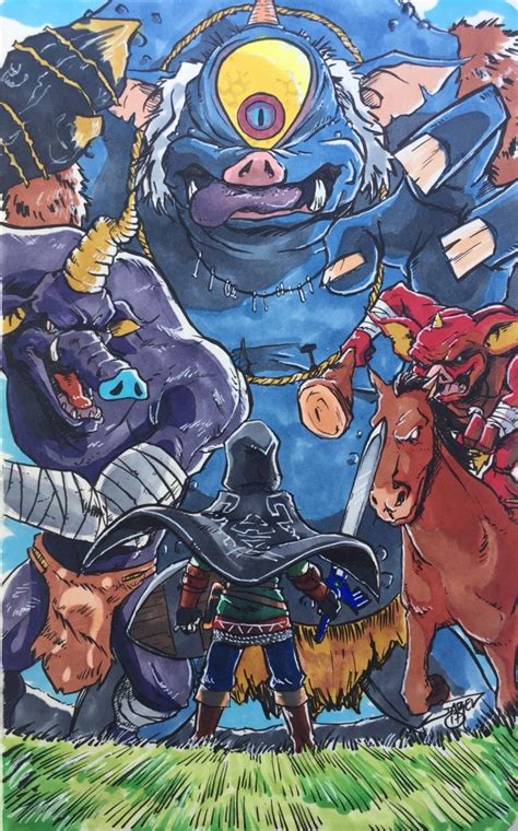 The moblin, the hinox and the bokoblin. | The legende of Zelda | Pinterest | Zelda, Écran et Vidéos