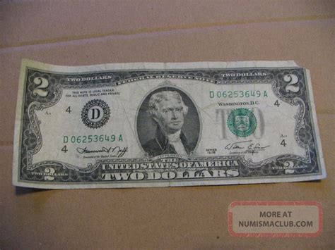 Two Dollar Bill 1976 D 06253649 A Bicentennial