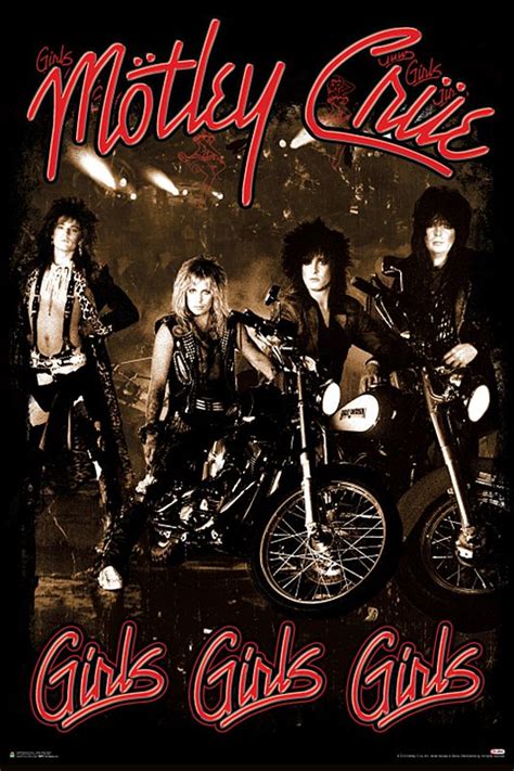 Mötley Crüe Poster Girls Girls Girls | Motley crue albums, Rock album ...