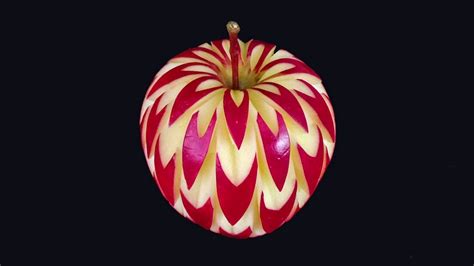 Amazing apple carving ~ Creative Art and Craft Ideas