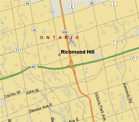 Richmond Hill Map (Region), Ontario - Listings Canada