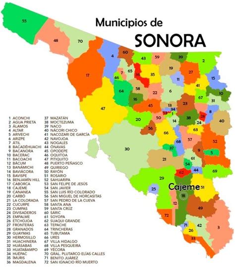 Resultados de la búsqueda de imágenes: municipios de sonora mexico | Sonora, Mapamundi para ...