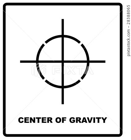 CENTER OF GRAVITY Vector illustration-图库插图 [28388065] - PIXTA