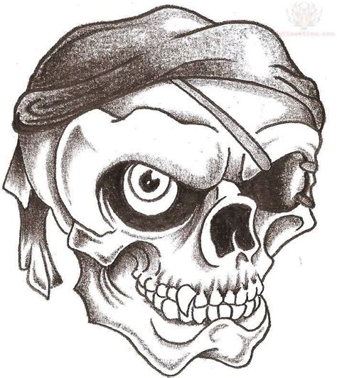 Pirate Skull Drawing at GetDrawings | Free download