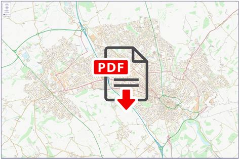 Central Luton City Street Map - Digital Download – ukmaps.co.uk