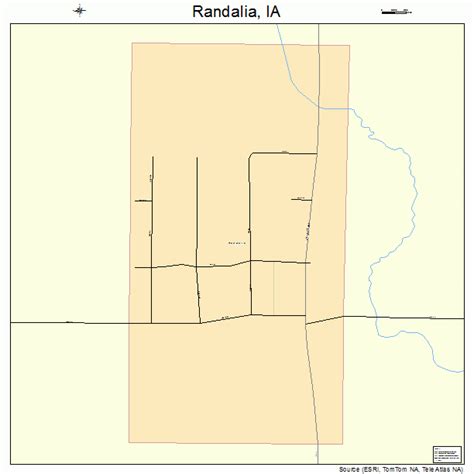 Randalia Iowa Street Map 1965550