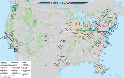 America--Fast! United States High Speed Rail map by OneHellofaBird on ...