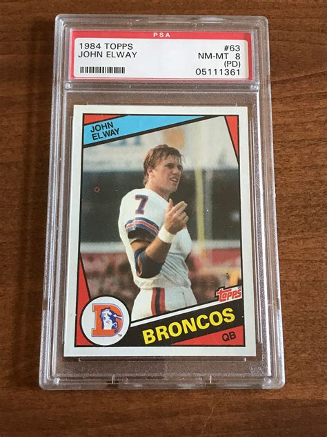 John Elway Rookie Card PSA 8 PD | Etsy