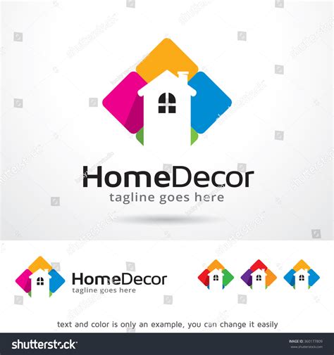 Home Decor Logo Template Design Vector Stock Vector 360177809 - Shutterstock