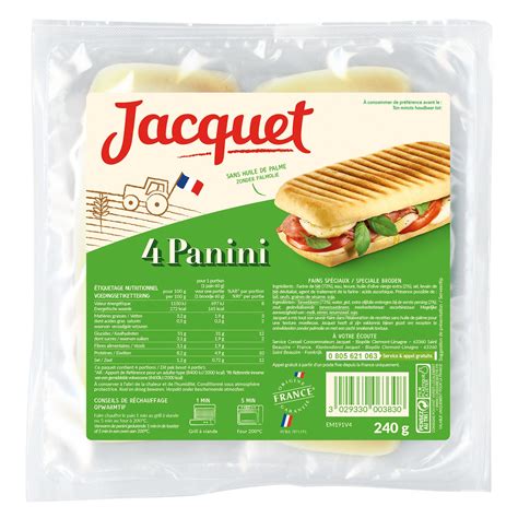 Panini Special Bread Jacquet | Buy Online | My French Grocery