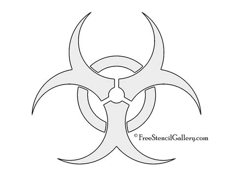 Biohazard Symbol Stencil | Free Stencil Gallery