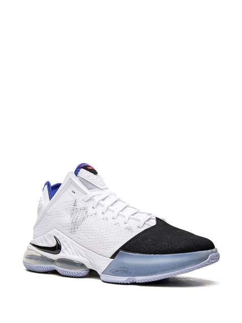 Nike Lebron 19 Low Basketball Shoes In White/black/blue | ModeSens