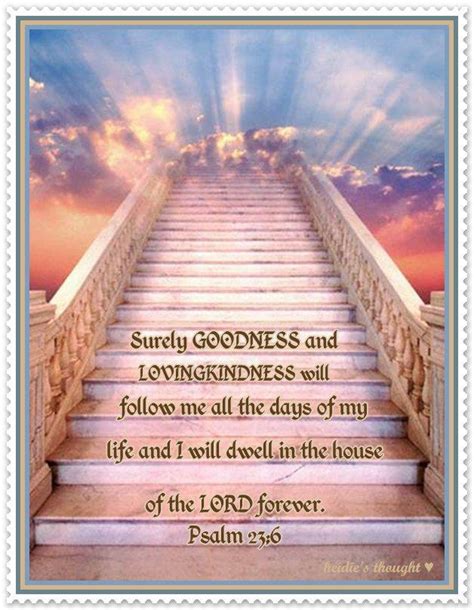 and I will dwell in the house of the Lord forever ...