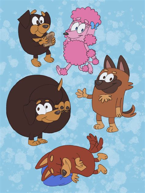 Bluey Puppies by Itoruna-The-Platypus on DeviantArt