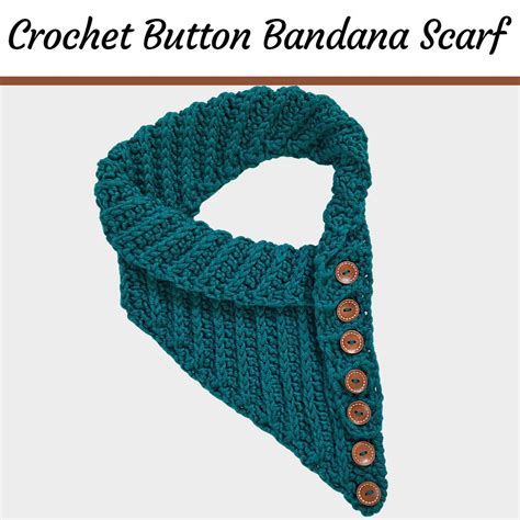 Crochet a Ribbed Bandana Scarf Free Pattern - Simply Hooked by Janet