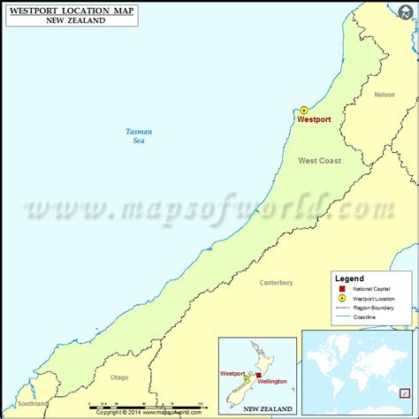 Where is Westport | Location of Westport in New Zealand Map